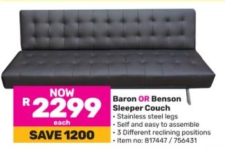 Baron OR Benson Sleeper Couch