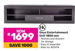 HK Onyx Entertainment Unit 1800mm