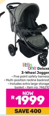 Little One Deluxe 3-Wheel Jogger