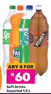 Soft Drinks Assorted 1.5L Any 4