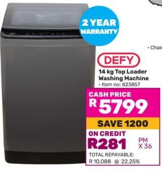 Defy 14 kg Top Loader Washing Machine