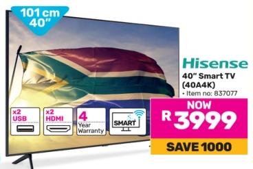 Hisense 40” Smart TV