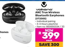 Volkano ANC True Wireless Bluetooth Earphones (XT200S)