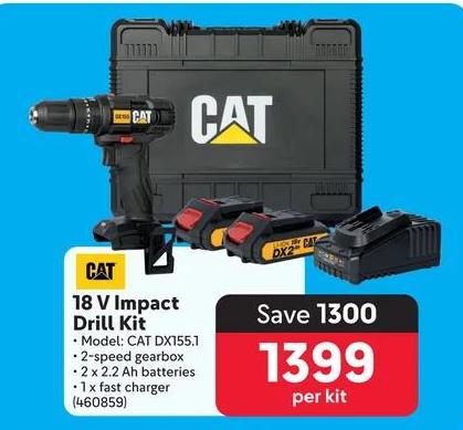 CAT  18 V Impact Drill Kit