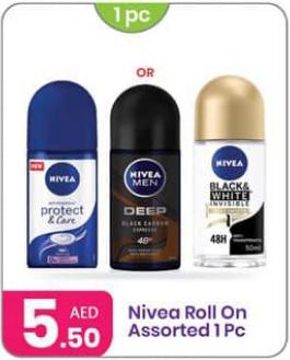 Nivea Roll On Assorted 1 Pc 50 ML 