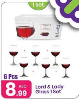 Lord & Lady Glass 1 Set 