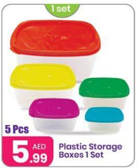 Plastic Storage Boxes 1 Set