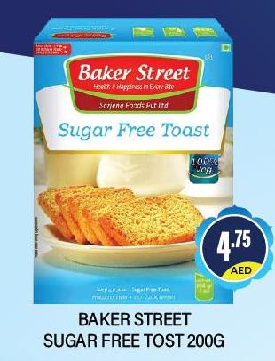 Baker street Sugar Free Toast 200gm