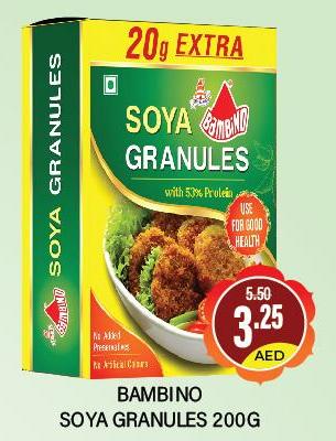 Bambino Soya Granules with 53% Protein 200gm