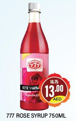 777 Rose Syrup 750ML