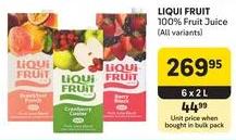 LIQUI FRUIT 100% Fruit Juice (All variants) 6x2L