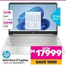 HP Intel Core i7 Laptop with 16 GB RAM and 512 GB SSD