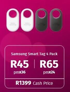 Samsung Smart Tag 4 Pack