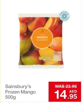 Sainsbury's Frozen Mango 500g