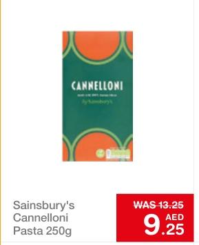 Sainsbury's Cannelloni Pasta 250g