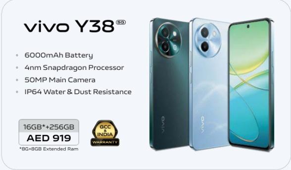 vivo Y38 5G with 6000mAh Battery, 