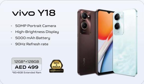 vivo Y18 with 50MP Portrait Camera,