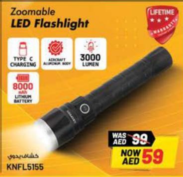 Krypton Zoomable LED Flashlight