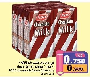 KDD Chocolate Milk 250 ml 6 Pcs 