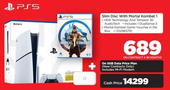 Sony Slim Disc With Mortal Kombat 1,