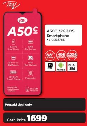 iTEL A50C 32GB DS Smartphone