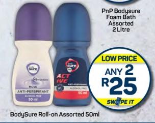 Pnp Bodysure Roll-on Assorted 50ml