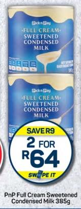 PnP Full Cream Sweetened Condensed Milk 385g