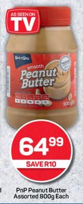 Pnp Peanut Butter Assorted 800g Each