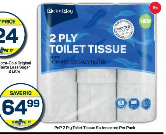 Pnp 2 PLY TOILET TISSUE 9s Assorted Per Pack