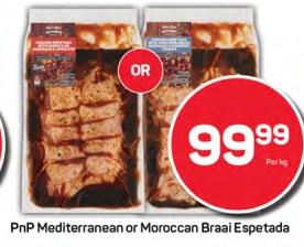 PnP Mediterranean or Moroccan Braai Espetada