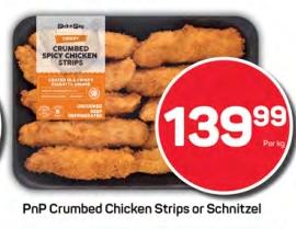 PnP Crumbed Chicken Strips or Schnitzel 1kg