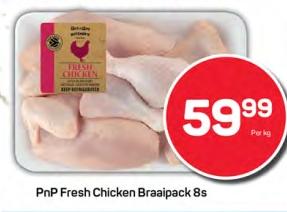 PnP Fresh Chicken Braaipack 8s