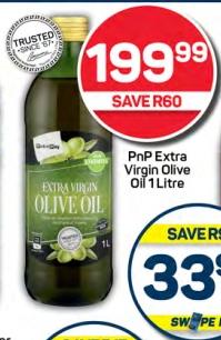 PnP Extra Virgin Olive Oil 1Litre