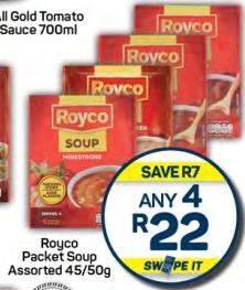 Any 4 Royco Packet Soup Assorted 45/50g