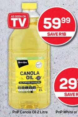 Pnp Canola Oil 2 Litre