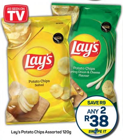 Lay's Potato Chips Assorted 120g Any 2