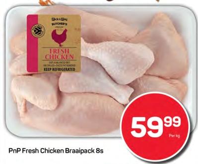 PnP Fresh Chicken Braaipack 8s