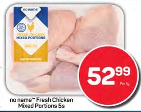 No Name Fresh Chicken Mixed Portions 5s