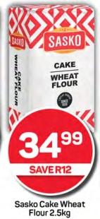 Sasko Cake Wheat Flour 2.5kg