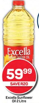 Excella Sunflower Oil 2L