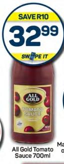 All Gold Tomato Sauce 700 ml