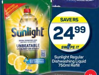 Sunlight Regular Dishwashing Liquid 750ml