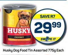 Husky Dog Food Tin Assorted 775gm