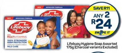 Lifebuoy Hygiene Soap Assorted 175gm Any 2