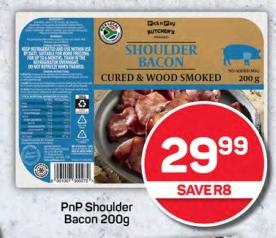 PnP Shoulder Bacon 200g