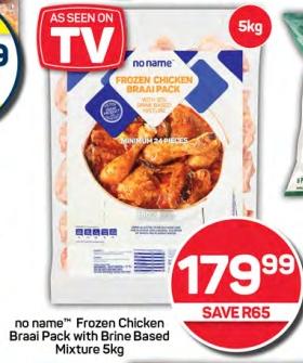 Frozen Chicken Braai Pack with Brine Based Mixture