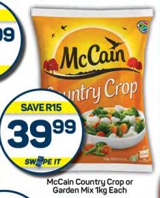 McCain Country Crop or Garden Mix 1kg Each