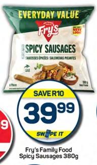 Fry's Spicy Sausages 380 gm