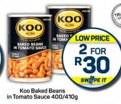 Koo Baked Beans in Tomato Sauce