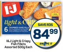 I&J Light & Crispy Fish Fillets Assorted